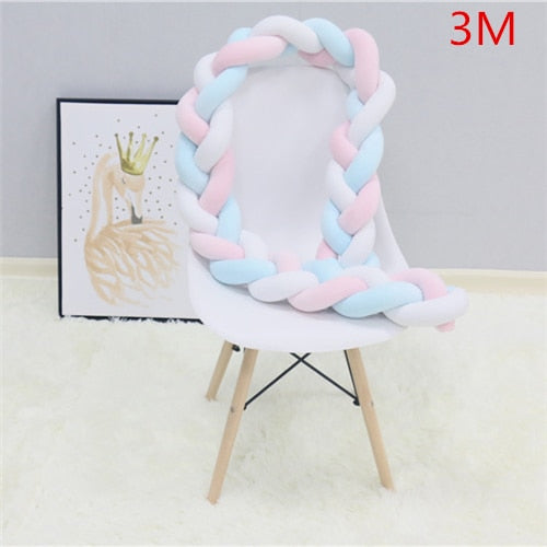 Baby Handmade Braided Cot Bumper