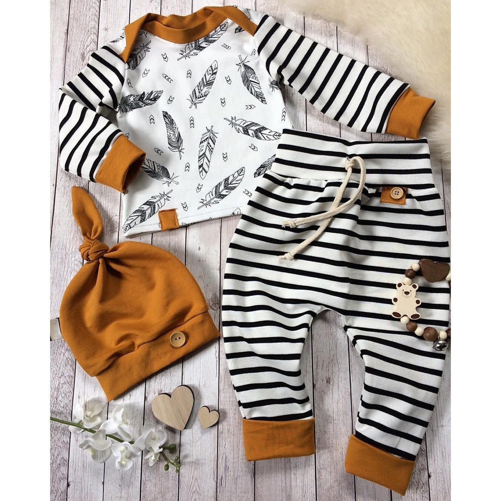 Newborn Baby Feather Clothing Set|punnyshop.myshopify.com