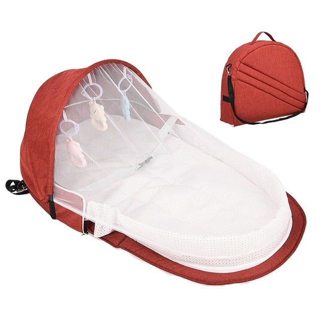 Mosquito Net Sleeping Basket with Toys