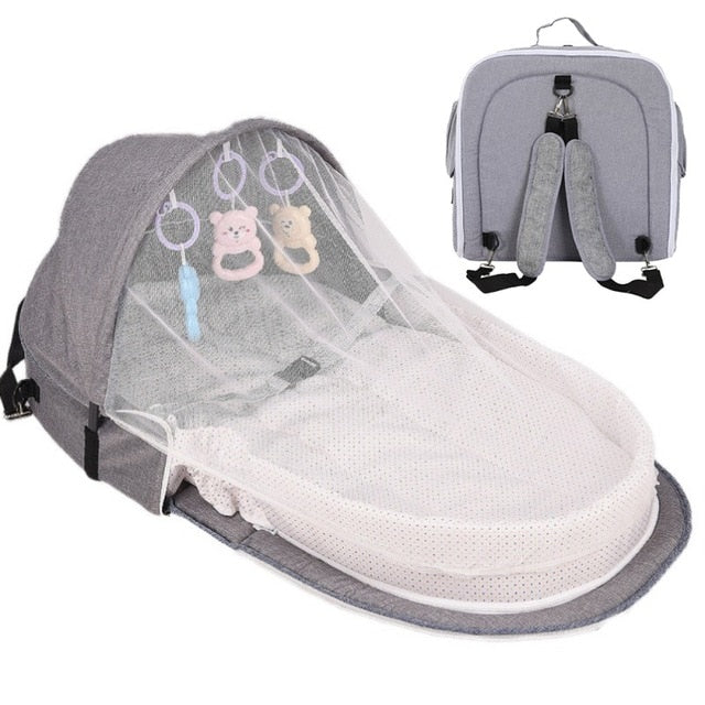 Mosquito Net Sleeping Basket with Toys