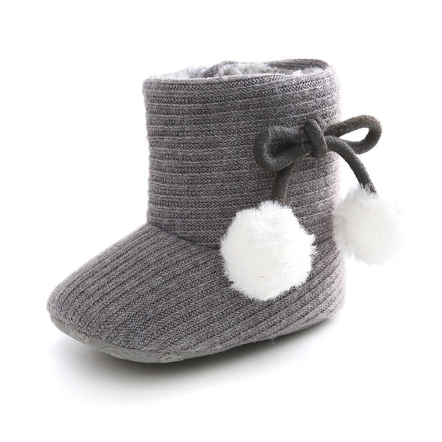 Soft Sole Plush Ankle Snow Boots