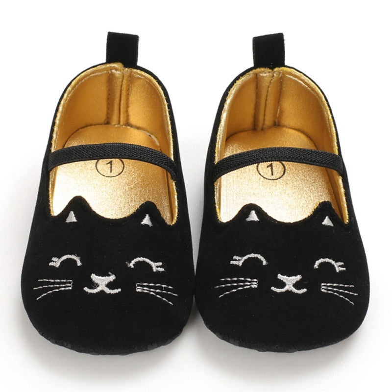 Toddler Cute Cat Print Anti-Slip Princess Shoes|punnyshop.myshopify.com