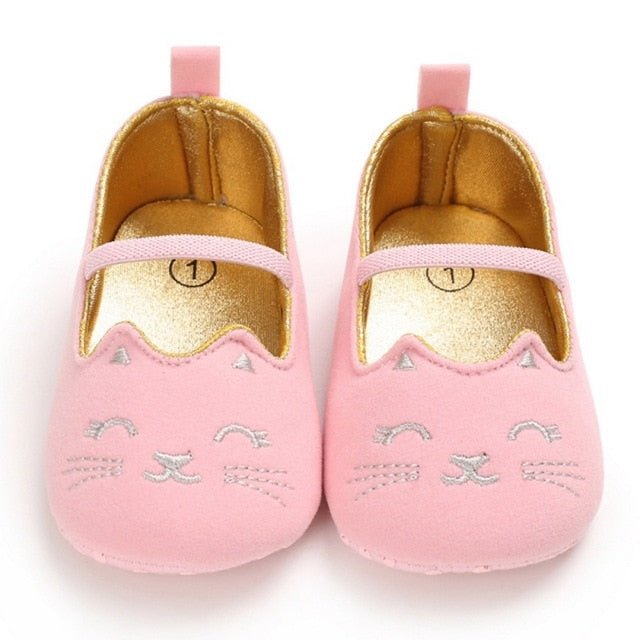 Toddler Cute Cat Print Anti-Slip Princess Shoes|punnyshop.myshopify.com