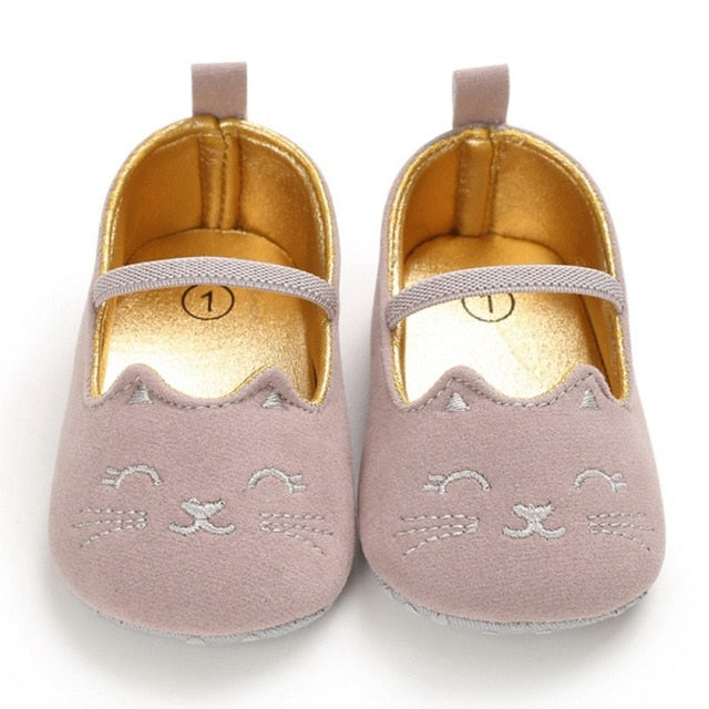 Toddler Cute Cat Print Anti-Slip Princess Shoes|punnyshop.myshopify.com