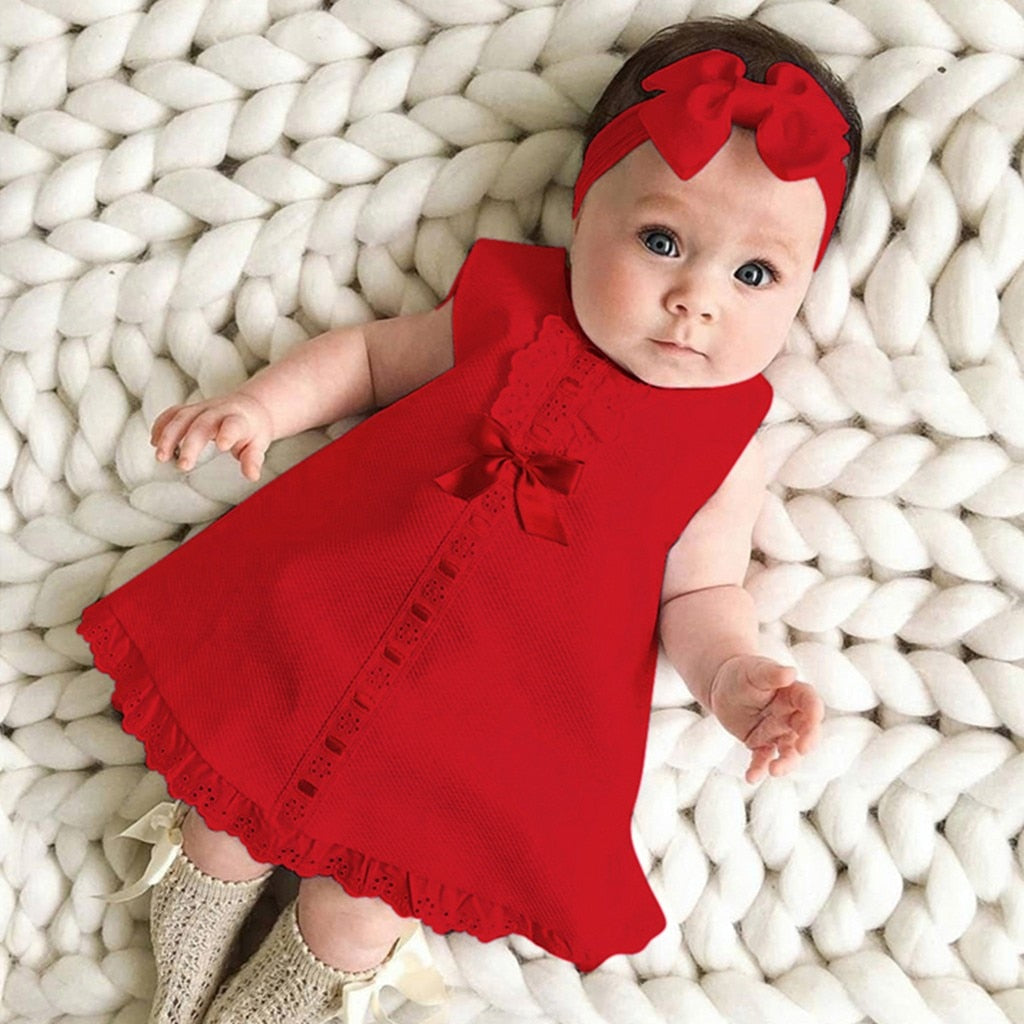 Newborn Sleeveless Baby Girl Dress|punnyshop.myshopify.com