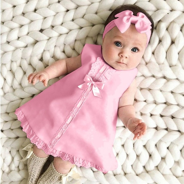 Newborn Sleeveless Baby Girl Dress|punnyshop.myshopify.com