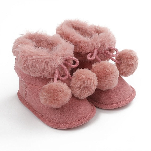 Soft Sole Plush Ankle Snow Boots