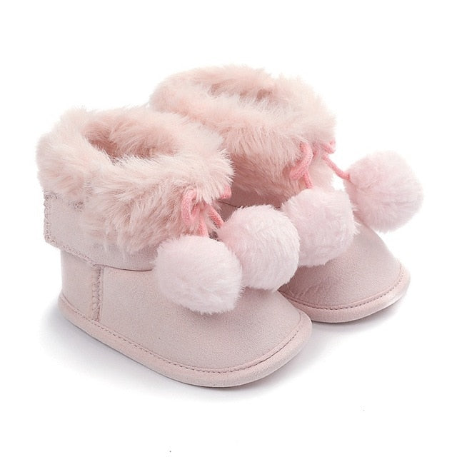 Soft Sole Plush Ankle Snow Boots