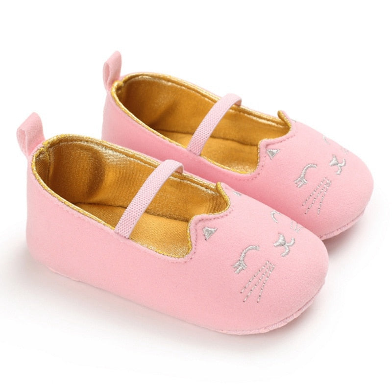 Toddler Cute Cat Print Anti-Slip Princess Shoes|punnyshop.myshopify.com