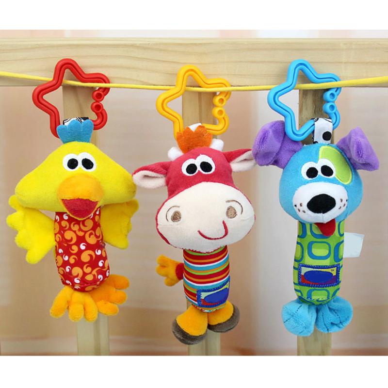 Baby Kids Cartoon Animal Rattle Toys