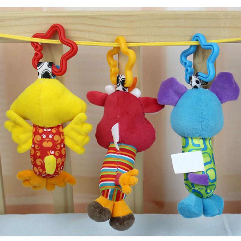 Baby Kids Cartoon Animal Rattle Toys