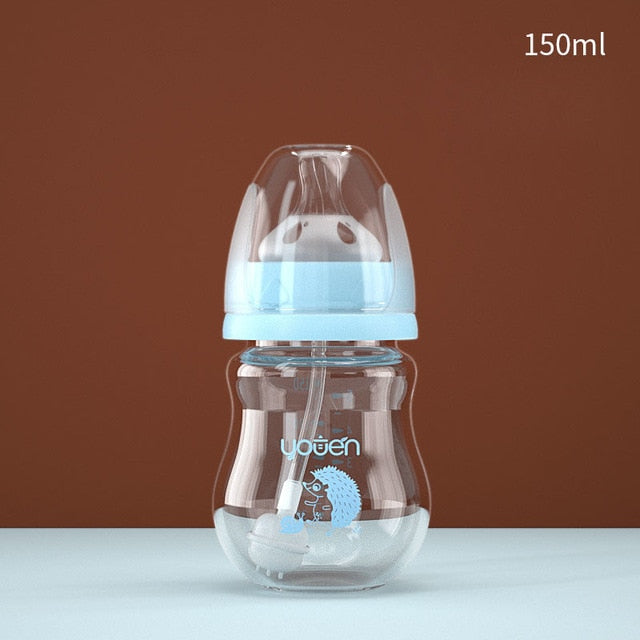 straw drop baby bottle