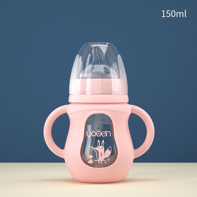 straw drop baby bottle