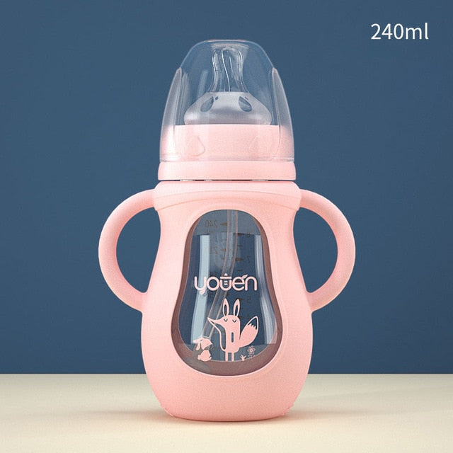 straw drop baby bottle