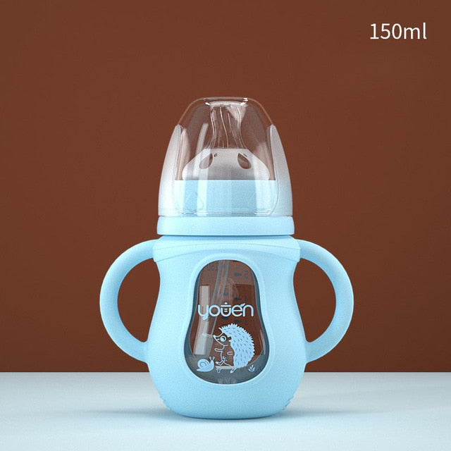 straw drop baby bottle