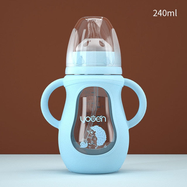 straw drop baby bottle