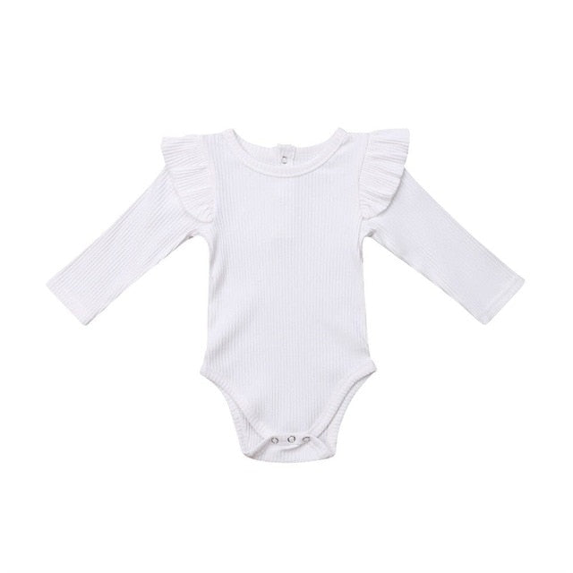 Baby Infant Romper Ruffle Long Sleeve Bodysuit