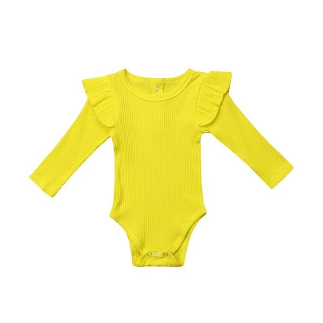 Baby Infant Romper Ruffle Long Sleeve Bodysuit