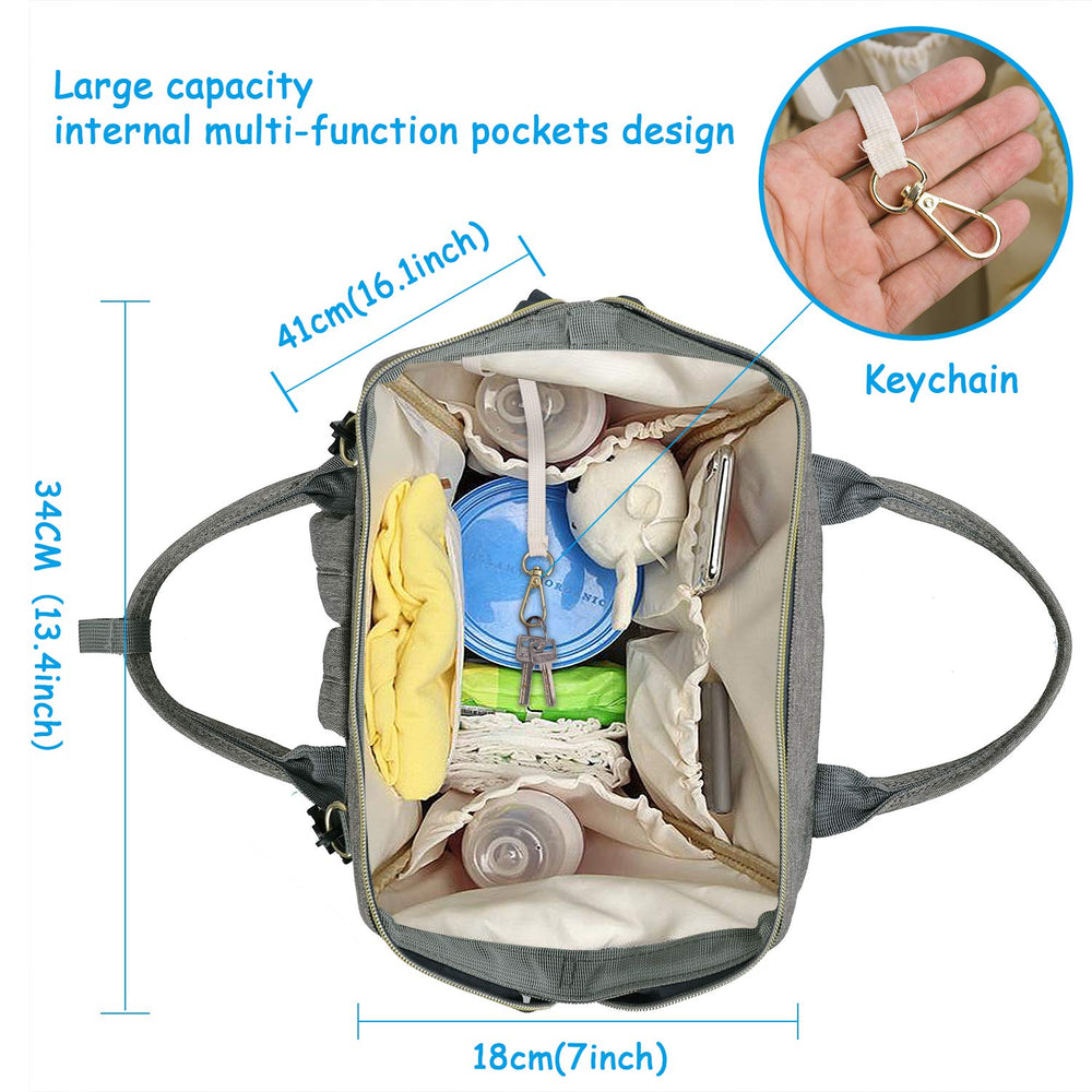 Large Capacity Diaper Bag Backpack Waterproof