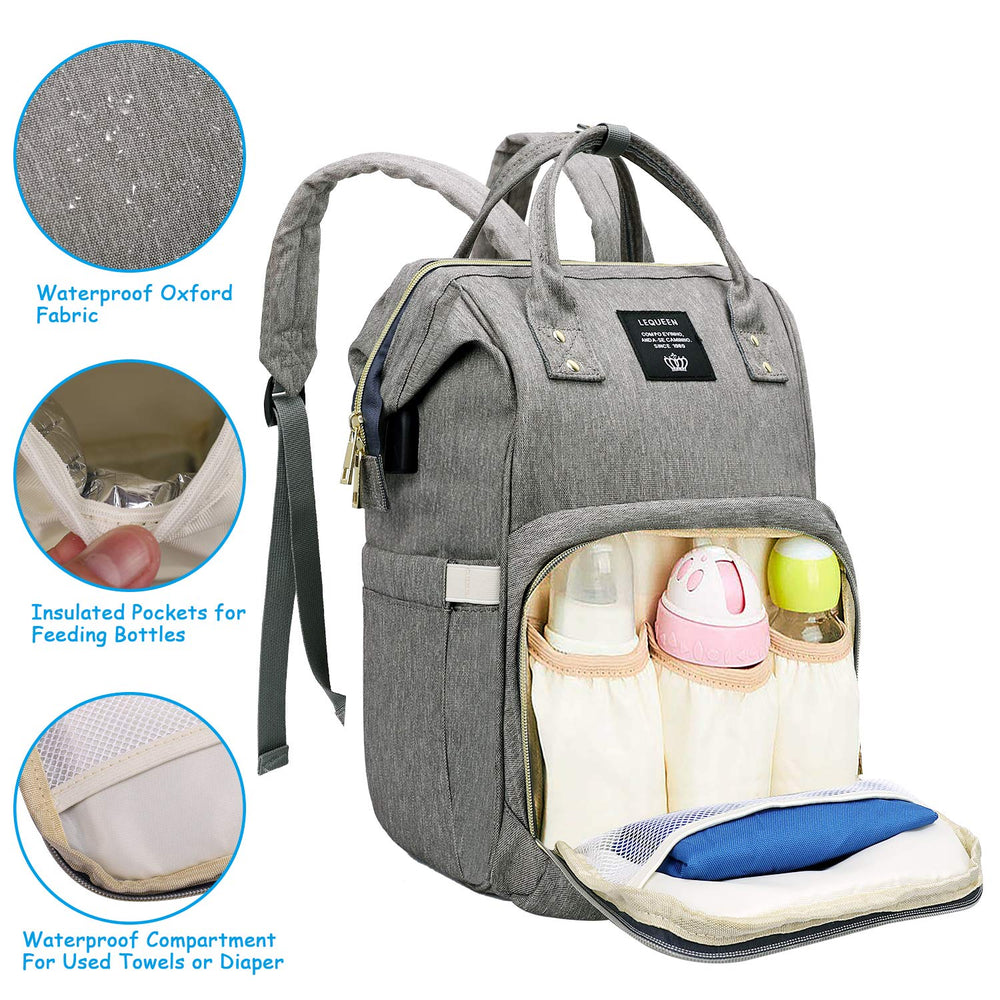 Large Capacity Diaper Bag Backpack Waterproof